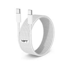 3 Packs 60W USB C To USB C Cable, Type C Fast Charging Cable Compatible With Iphone Air 17 16e 16 15 Pro Plus Pro Max,For Galaxy S25/S24, For IPad Pro/Air/Mini, For MacBook Pro/Air And More - White - View 7