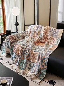 1 buah Sarung Sofa yang Dapat Dicuci Sepanjang Musim, Anti Selip, Tahan Noda, Ramah Hewan Peliharaan, Anti Debu, Pelindung Sofa Tahan Goresan Kucing, Gaya Bohemian, Sempurna untuk Dekorasi Rumah - MultiWarna - View 7