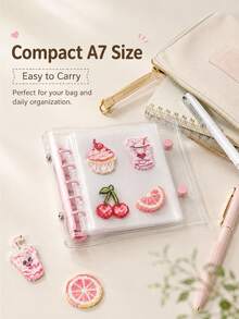 1pc Large Capacity Sticker Storage Organizer, Can Store Photos, Stickers, Cards, Bills, Invoices, 40 Capacity, File Organizer Album, Suitable For Classroom, Home, Office And Travel, Perler Beads - A - View 2