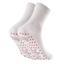 Unisex Acupressure Massage Socks, Textured Dot Design, Heating & Warmth, Cold Relief - Black - View 13