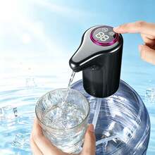 1pc Electric Water Pump For 2-3-4-5 Gallon Water Bottles, With LCD Battery Display, USB Rechargeable Portable Electric Water Bottle Pump, Suitable For Home, Kitchen, Living Room, Office, Outdoor Camping, Wireless Water Pump For Home Use - Multicolor - View 2