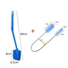 2pcs Aquarium Cleaning Set, Fish Tank Vacuum Gravel Cleaner With Long Handle Brush, Manual Water Changer And Fish Tank Cleaning Tools For Aquarium Maintenance - View 9