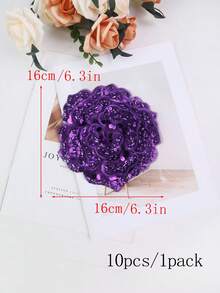 1pc Multi-Color Handmade Embroidered 6-Layer 3D Raised Crystal Rose Flower Patch With Beads, Suitable For Clothing Accessories, DIY Apparel, Wedding Dress Decoration - Multicolor - View 26