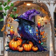 Suitable For Four Seasons, 1pc Modern Acrylic Bat Sun Catcher _ Spooky Window Hanging, Multi-Functional Halloween Decoration, Scary Decor, Perfect For Housewarming Gift Home - A - View 9