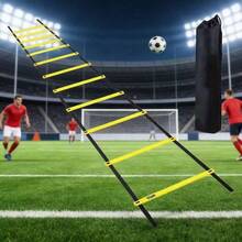 1pc Agility Ladder Speed Training Equipment, Suitable For Football Training, Footwork, Coordination And Explosiveness, Applicable For Field, Sand, Home Training And Gym - Multicolor - View 6