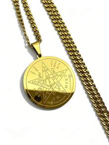 Stainless Steel Chain Necklace Unisex Star David Jewelry - Pendant Necklace - View 6