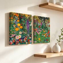 2件組 Gustav Klimt 農場花園帆布藝術牆面海報，有框 + 無框房間裝飾，Klimt 海報套裝，Klimt 花卉，牆面藝術印刷，Gustav Klimt 牆面裝飾，居家牆面裝飾，客廳裝飾，臥室裝飾 - 2pcs - 查看 12
