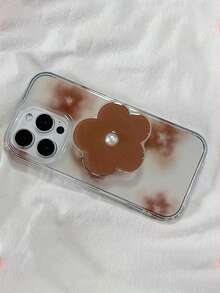 Ins風高級花卉立體漸層花卉IMD手機殼，適用 15 Pro Max、Apple 14 Pro、13、12 Pro、11，秋冬創意女性Apple 14保護殼 - 彩色 - 查看 3