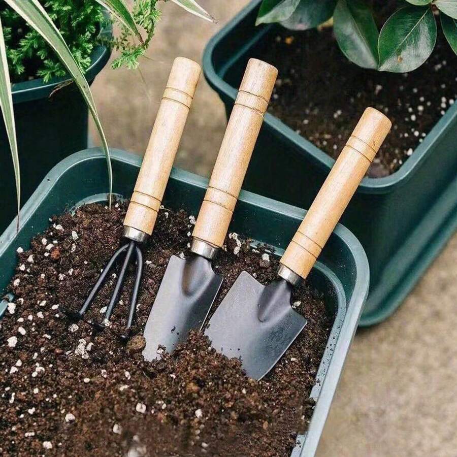 3pcs Multi-Function Gardening Tools, Plant Soil Loosening Shovel, Suitable For Planting Vegetables, Flowers, Potted Plants, Balcony Plant Care, Suitable For Yard And Garden Weeding, Christmas Outdoor Garden Decoration, Essential For Gardening Enthusiasts,