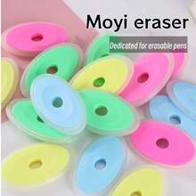 5/10pcs Random Color Erasable Pen Erasers, Suitable For Thermal Neutral Pens And Fountain Pens, Student Homework Practice Calligraphy Correction Erasers, Back To School Essential - A - View 2