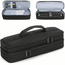 Double-Layer Portable Printer Storage Bag, Multi-Pocket Office Supplies, Pens And Stationery Organizer, Protective Case For Home And Commercial Use - Double-layer Storage Bag - View 2