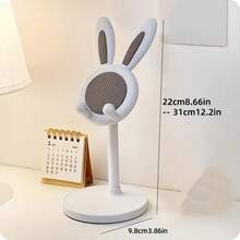 1pc - Cute Rabbit Ear Adjustable Phone Stand, Stable Non-Slip Desktop Phone Holder, Hands-Free Rabbit Shaped Phone Stand Suitable For Office And Bedroom, Ideal Gift For Girls - Phone Stand - View 6