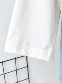 Plus Size V‑Neck Long Sleeve Tee, Life Is Better By The Campfire Camping Print Casual Loose Top For Curvy Women - White - View 4