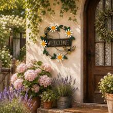 New Garden Balcony Wall Hanging Decor Gate Fence Iron Door Wall Decoration Living Room Bedroom Wall Hanging Landscape - A - View 4