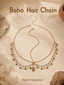 Bohemian Versatile Elegant Casual Luxurious Elegant Lively Head Chain - Multicolor - View 2