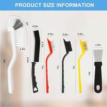 SOKANY 11Pcs Crevice Cleaning Brush Set, Hard Bristle Cleaning Supplies For Kitchen, Bathroom, Corner, Grout, Sink - 11 Pcs - View 4