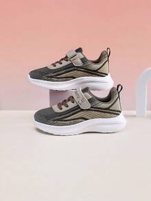 Sepatu Olahraga Anak TAOSENTU, Blok Warna Cokelat Retro, Bagian Atas Jala yang Bernapas dan Segar, Tidak Mudah Berkeringat, Desain Penutup Velcro, Mudah Dipasang dan Dilepas untuk Anak-anak, Sol Lembut Ringan Anti-Selip dan Tahan Aus, Menyerap Guncangan dan Nyaman di Kaki, Cocok untuk Sekolah, Lari, dan Olahraga Sehari-hari Anak-anak Ukuran Sedang hingga Besar, Kombinasi Warna yang Sederhana dan Serbaguna, Tahan Lama untuk Pemakaian Sehari-hari - Coklat - View 8