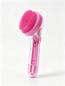 Pet Bath Brushes With Ergonomic Comfortable Handle And One Click Water Outlet Design, Soft Silicone Cat And Dog Massage Bath Products - Multicolor - View 13
