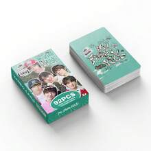 92pcs JYP Cards Kick Flip Album Cards MY FIRSTKICK Celebrity Merchandise LOMO Photocards 60 Cards + 32 Stickers - Multicolor - View 3