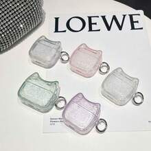 Cute Glitter Cat Ear Headphone Cover - Clear - View 1