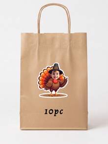 10/20/40pcs Custom Photo Thanksgiving Turkey Sticker, Personalized Kid Turkey Decal For Mugs Cups Gift Bags Party Favor Autumn Holiday Decoration - Multicolor - View 17
