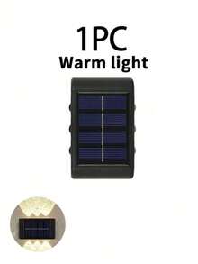 Solar Wall Light 6-LED Solar Fence Light Outdoor Dual-Head Garden Light Suitable For Yard, Villa, Balcony, Garden, Pathway, Stairs, Poolside Decoration Create Warm Atmosphere - Solar Wall Light - View 9