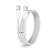 3 Packs 60W USB C To USB C Cable, Type C Fast Charging Cable Compatible With Iphone Air 17 16e 16 15 Pro Plus Pro Max,For Galaxy S25/S24, For IPad Pro/Air/Mini, For MacBook Pro/Air And More - White - View 8