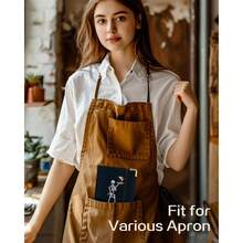Server Book Waitress Cute Serving Books With Zipper Pocket Accessories Leather Server Check Book Restaurant Waiter Server Booklet Organizer Ticket Book Holder Skull - Skull - View 6