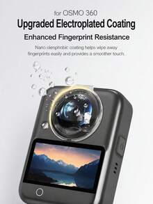 Lens Protector For Osmo 360, High-Definition Transparent 360 Camera Lens Cover, Full Coverage Anti-Scratch Protective Shield, No Black Edge Design, Precise Fit Lens Protection Accessory, Suitable For Travel Vlog And Outdoor Shooting - View 9