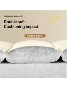 1 Thickened Headboard Cover And Sliding Headboard Cover. Single‑Size And Personal Large‑Sized Headboard Protective Decorative Cover, Quilted Headboard Cover, Sliding Headboard Cover - Multicolor - View 4