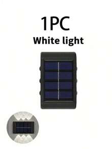 Solar Wall Light 6-LED Solar Fence Light Outdoor Dual-Head Garden Light Suitable For Yard, Villa, Balcony, Garden, Pathway, Stairs, Poolside Decoration Create Warm Atmosphere - Solar Wall Light - View 8