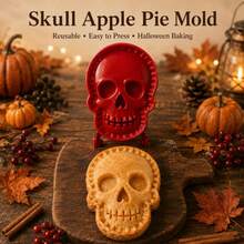 1/4/8pcs Mini Pie Mold Set, Halloween And Christmas Festival Baking Tools, A Festive Pie Crust Cutter With Pumpkin And Ghost Designs, Made Of PET Manual Pie-Making Machine - View 5