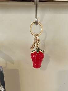 Women's Bag Charm Fashionable Cute Strawberry Design - Red - View 5
