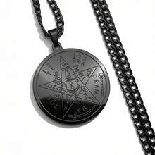 Stainless Steel Chain Necklace Unisex Star David Jewelry - Pendant Necklace - View 4