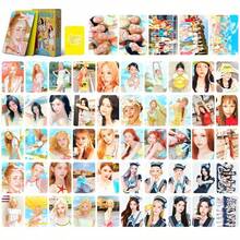 Stok Besar Baru 55pcs Kartu Mini Grup Wanita He Arts2He Arts KP OP Merchandise Selebriti LOMO Kartu Foto - MultiWarna - View 5