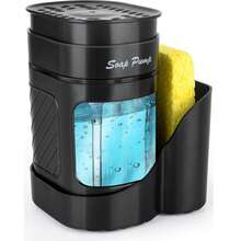 Kitchen Soap Dispenser Set With Sink Organizer And Sponge Holder, 3-In-1 Soap Pump Dispenser, Kitchen Sink Organizer, Refillable Hand Soap And Dish Soap Pump Bottles, Compact Design With Multiple Compartments, Suitable For Kitchen And Bathroom Cleaning And Storage, Practical Kitchen Gadget, Bathroom Accessory, Home Storage Product - Multiple Styles - View 13