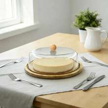Cake Lid Transparent Cover Bread Dessert Baking Tray Cover Afternoon Tea Display Item Hotel Coffee Western Food Display Plating - View 8