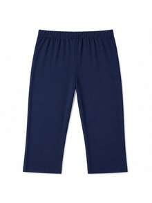 Leopard Print Skinny Shorts, Comfortable & Stylish For Summer - Navy Blue - View 4