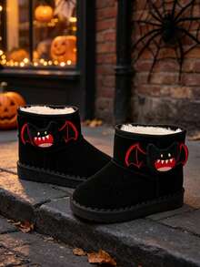 Children's Boots Girls' Shoes Fashionable Comfortable Thermal Lined Warm Winter Snow Boots - Black - View 3