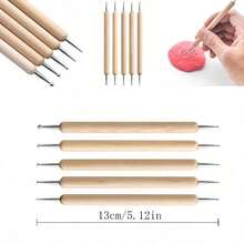 42pcs Pottery Clay Sculpting Tool Set With Storage Bag, Wooden Handle Ceramic Modeling & Carving Tools, DIY Sculpture Shaping Kit For Polymer Clay, Pottery, Handicrafts, Beginners & Artists - 42-piece Clay Tool Set - View 6