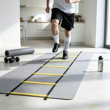 1pc Agility Ladder Speed Training Equipment, Suitable For Football Training, Footwork, Coordination And Explosiveness, Applicable For Field, Sand, Home Training And Gym - Multicolor - View 3