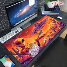 1 X Mouse Pad (Alien Desert & UFO Design) – Durable, Extra-Large, Non-Slip Rubber Desk Mat; Versatile Rectangular Gaming & Office Keyboard Pad; Perfect Holiday Gift - Mouse Pad - View 3
