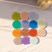 INS Polka Dot Acrylic Epoxy Air Cushion Phone Stand, Classic Color Block Foldable Desktop Holder For Watching Videos - Multicolor - View 3