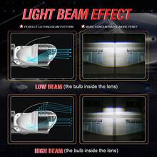 HYNBYZJ 1pc/2pcs H4 Bi LED Projector Lens LED Car Headlight Bulbs 380000LM 250W Turbo Bulb H4 STG PTF Dual High Low Beam Lights Plug&Play 12V - A - View 9