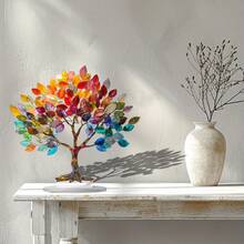 1pc Tree Of Life 2D Acrylic Desktop Decor Ornament, Waterproof & Wear-Resistant, Bohemian Style, Suitable For Home And Living Room Holiday Decoration, Great Gift - Ornament - View 5