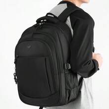 SHILAN Large‑Capacity Business Backpack, Wear‑Resistant Water‑Repellent Multi‑Compartment Laptop Bag For Student Commute And Travel - Multicolor - View 7