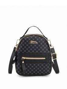 1pc Women's Vintage Floral Print Mini Backpack, Lightweight Multi-Pocket Small Bag, Convertible One Shoulder Crossbody Multi-Use Bag - M1550 - View 9