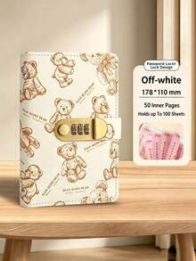 1 buah Dompet Uang dengan Kunci Sandi, Buku Penyimpanan Uang Motif Beruang, Pengatur Anggaran, Cocok untuk Perencanaan Anggaran Rumah Tangga, Pengelolaan Uang Tunai Saat Perjalanan, Buku Catatan Tabungan Keluarga - View 9