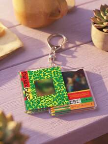1Pc/4Pcs K-Pop EN-HYPEN The Sin: Bliss Theme Acrylic Keychains, Featuring Album Cover Aesthetic And Color Design, Fashionable Bag Charm, Suitable For Back To School, Gift For Music Fans, Exquisite Collection, All Seasons - Multicolor - View 8
