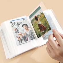 160-Pocket Trading Card Collector Album, 4-Pocket Card Storage Album, Matte PP Cover With Snap Closure, Large Capacity Card Organizer - Transparent - View 5